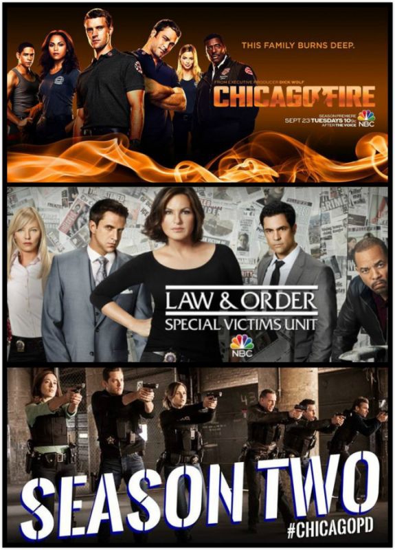 《风城烈焰 Chicago Fire》《风城悍警 Chicago PD》《法律与秩序：特殊受害者 Law